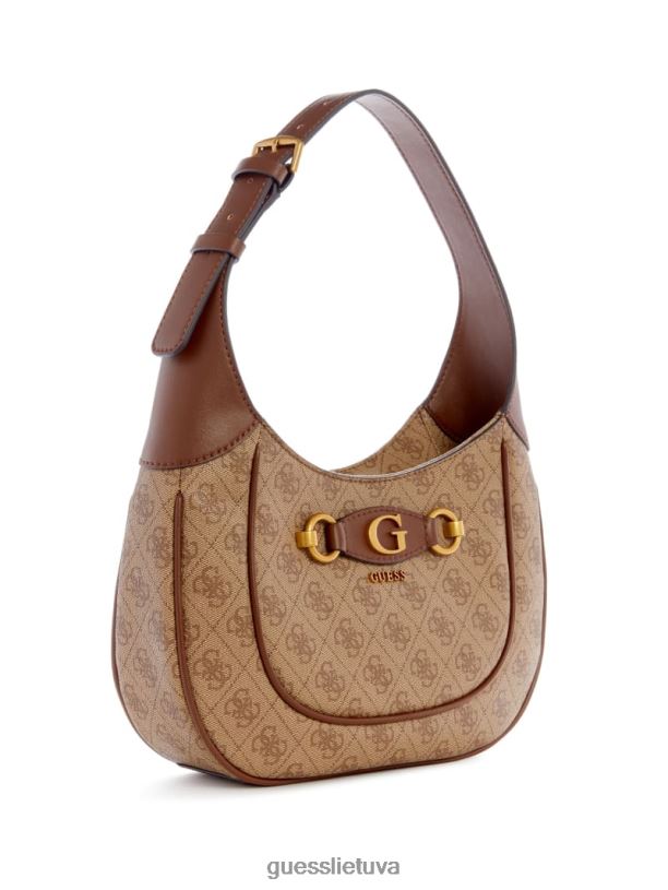 moterys GUESS 6NLN3009 krepšiai šviesus vintažas izzy quattro g valkatų krepšys