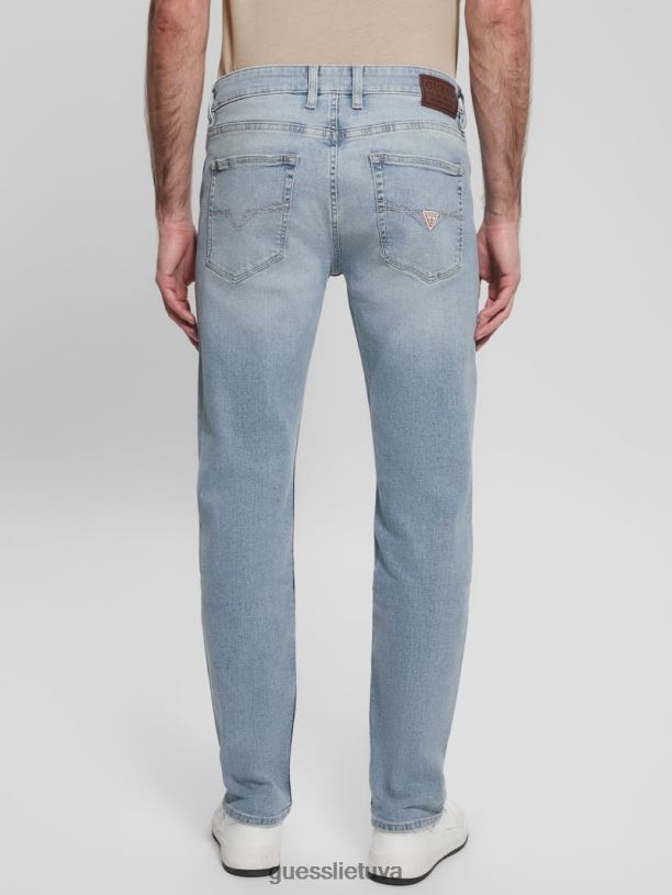 vyrų GUESS 6NLN3956 drabužiai fletcher tiesūs džinsai