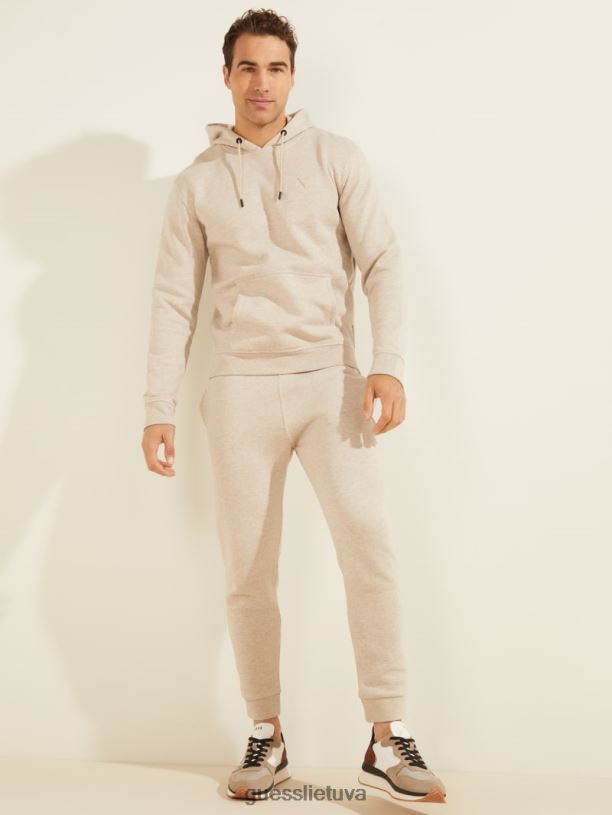 vyrų GUESS 6NLN4153 drabužiai kaštoniniai viržiai ekologinis aldwin džemperis