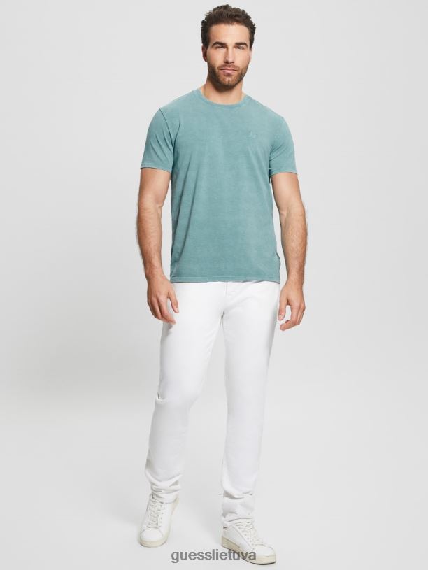 vyrų GUESS 6NLN4035 drabužiai sąžiningas mėlynas multi eli skalbtas marškinėliai