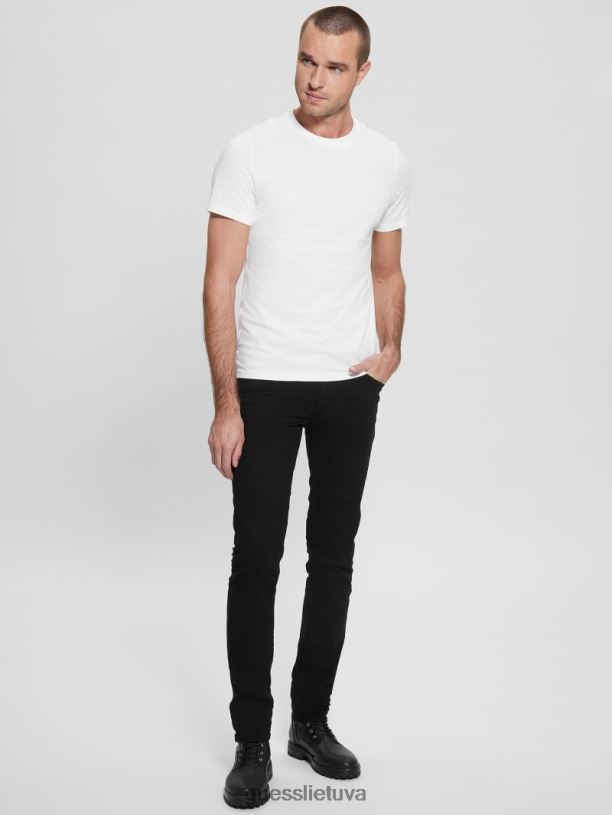 vyrų GUESS 6NLN4085 drabužiai visiškai baltas eco aidy marškinėliai