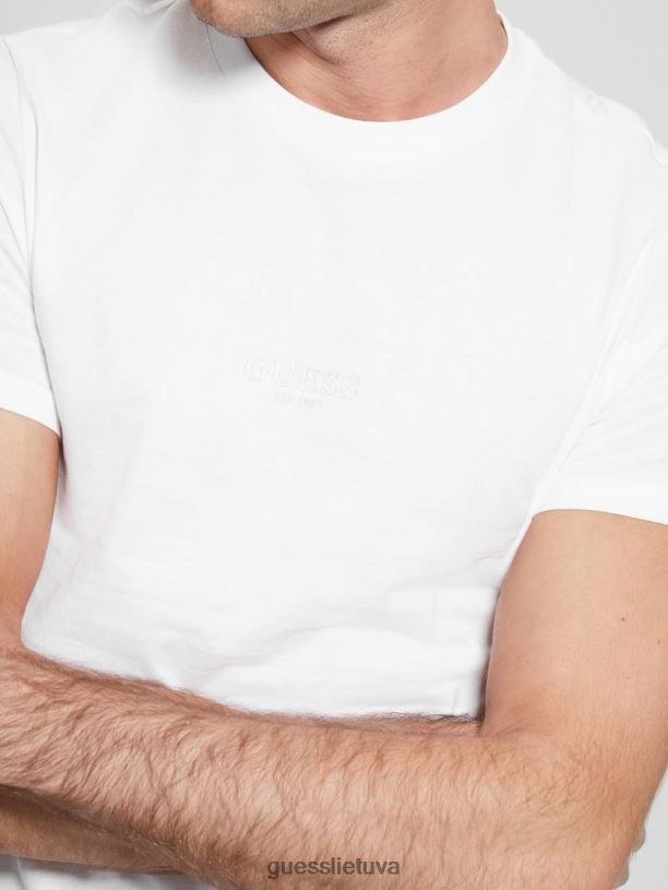 vyrų GUESS 6NLN4085 drabužiai visiškai baltas eco aidy marškinėliai