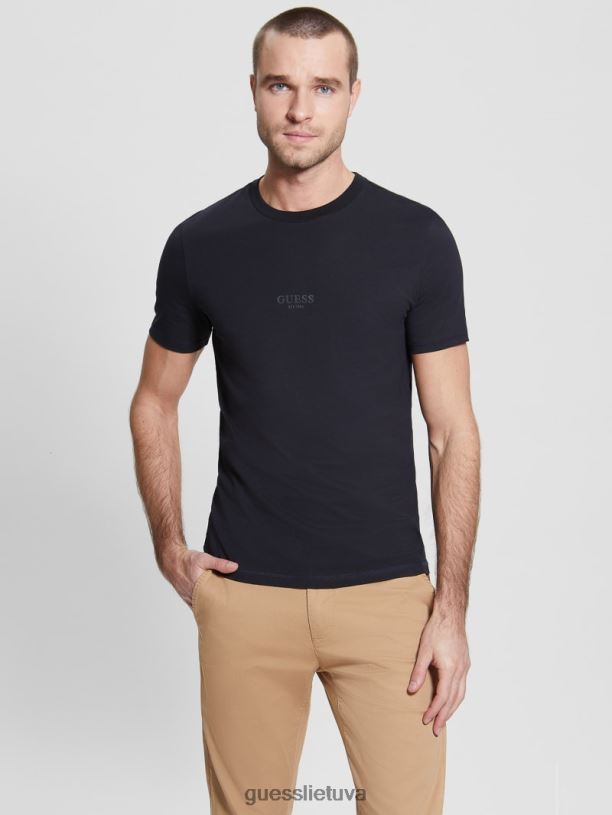 vyrų GUESS 6NLN4099 drabužiai mėlyna elegantiška eco aidy marškinėliai