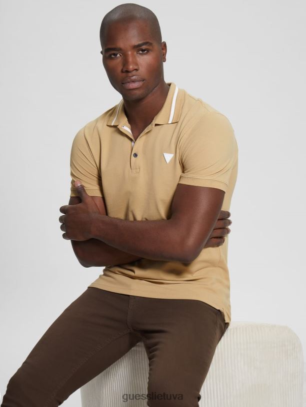 vyrų GUESS 6NLN4047 drabužiai kalnų medus ekologinis polo