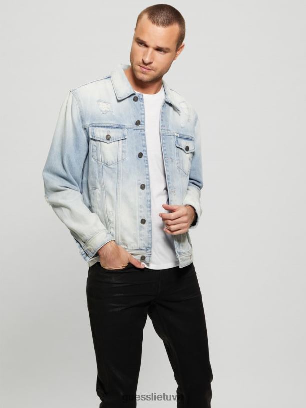 vyrų GUESS 6NLN3947 drabužiai lengvas plovimas ekologinė dillon striukė