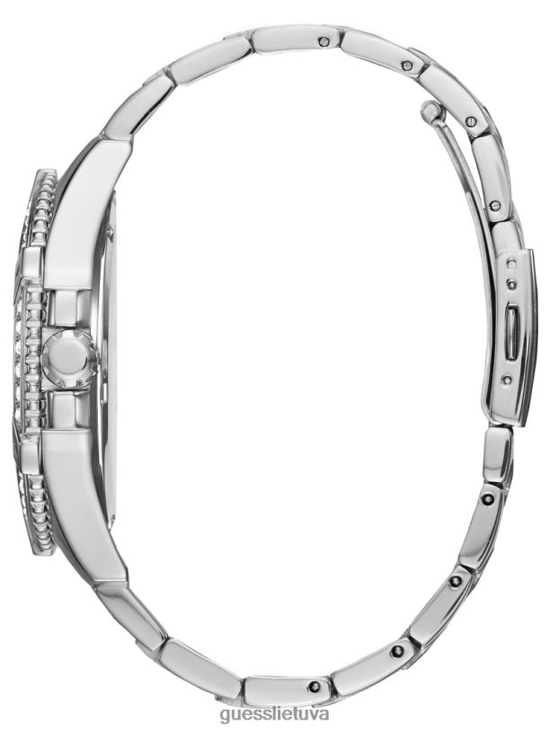 vyrų GUESS 6NLN3546 priedas sidabras daugiafunkcis laikrodis