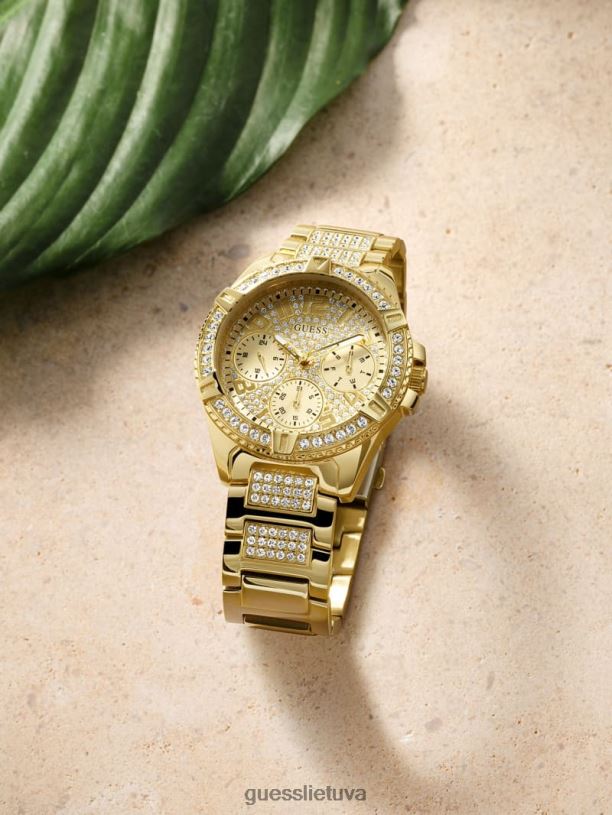 vyrų GUESS 6NLN3553 priedas auksas daugiafunkcis laikrodis