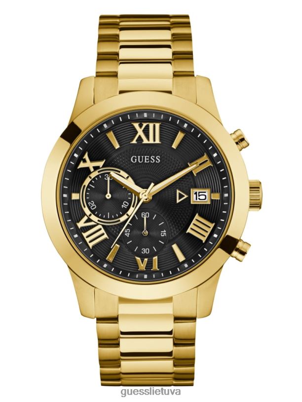 vyrų GUESS 6NLN3559 priedas auksas chronografo laikrodis