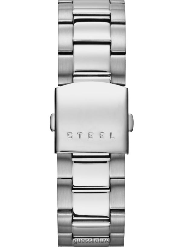 vyrų GUESS 6NLN3562 priedas sidabras klasikinis laikrodis