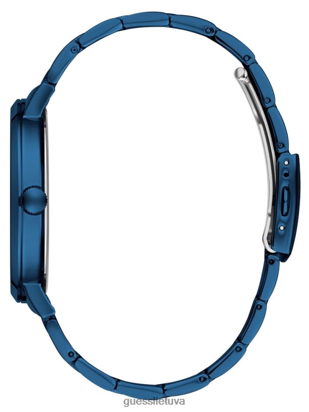 vyrų GUESS 6NLN3602 priedas mėlyna Analoginis deimantinis laikrodis