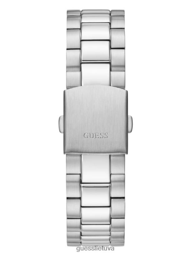 vyrų GUESS 6NLN3605 priedas sidabras analoginis laikrodis