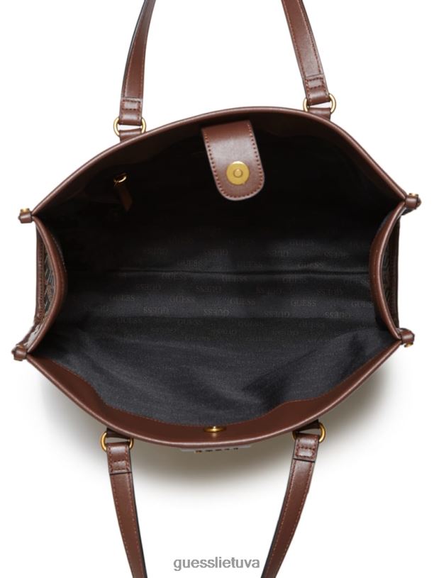 vyrų GUESS 6NLN3183 priedas juodas gėlių raštas ederlo krepšys