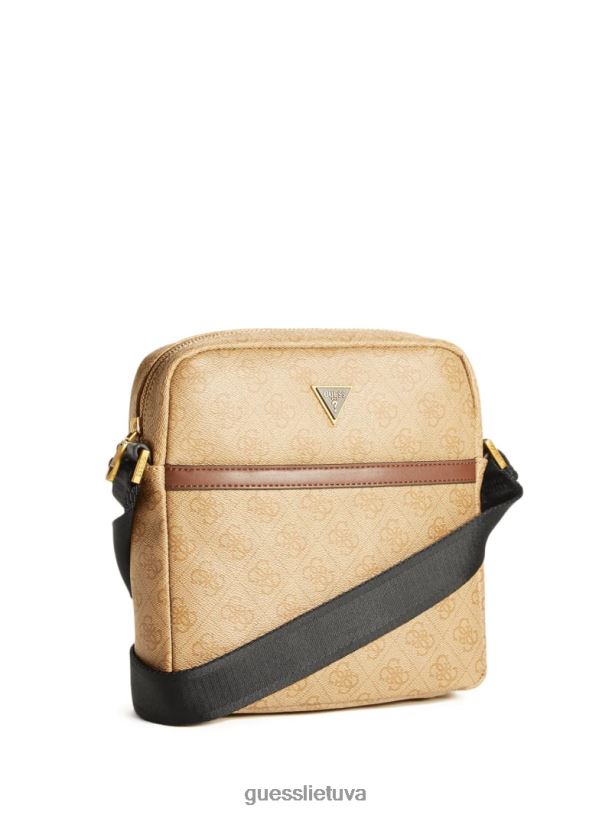 vyrų GUESS 6NLN3246 priedas bambuko vezzola plokščias skersinis